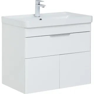 Тумба под раковину Aquanet Ирис New 310149 70 см белый глянец